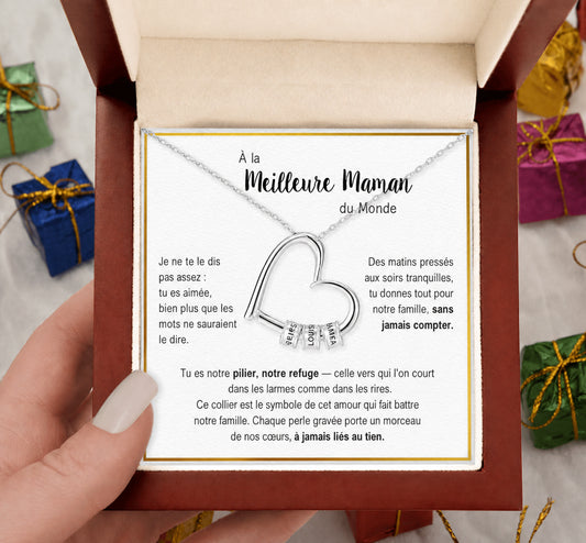 Collier "Le Cœur de la Famille" — Personnalisé avec Prénoms Gravés