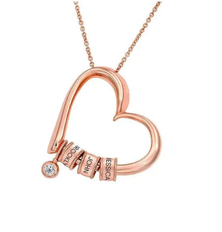 Collier "Le Cœur de la Famille" — Personnalisé avec Prénoms Gravés
