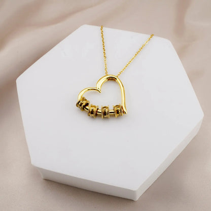 Collier "Le Cœur de la Famille" — Personnalisé avec Prénoms Gravés
