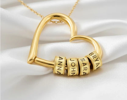Collier "Le Cœur de la Famille" — Personnalisé avec Prénoms Gravés